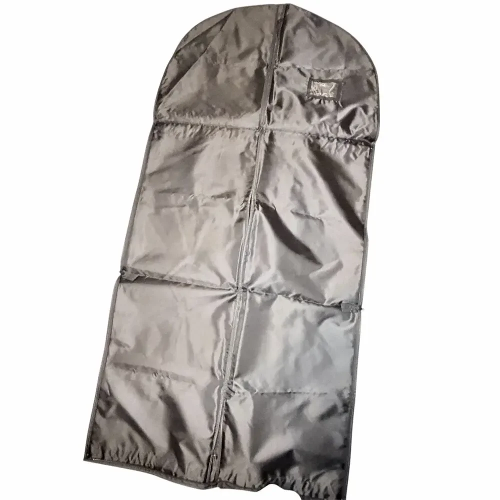 Authentic CHANEL Black Garment Bag Travel Storage Dust Cover Large